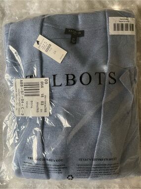 Talbots Pastel Blue Knit Cardigan